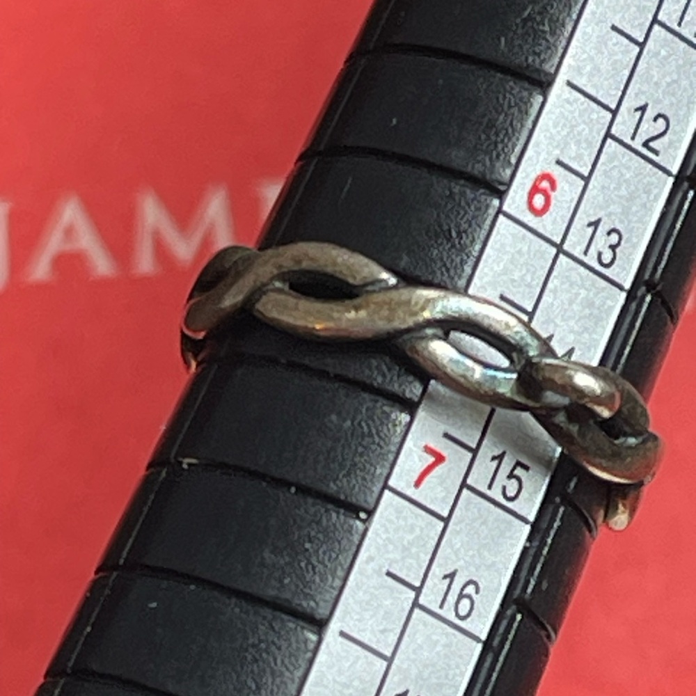 James Avery Silver Twisted Loop Charm Ring - image 4